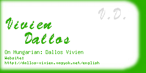 vivien dallos business card